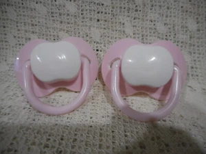 POWDER PINK NON/ MAGNETIC DUMMY (RUBBER TEAT) 4/DOLLS/REBORN - Picture 1 of 2