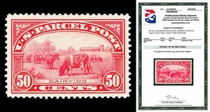 Scott Q10 1913 50c Parcel Post Issue Mint Graded XF 90 LH with PSE CERT - Picture 1 of 2