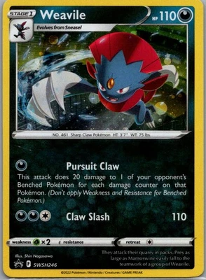 Weavile - (Cosmos Holo) Promo SWSH: Sword & Shield Promo Cards SWSH246 NM - Image 1 of 2