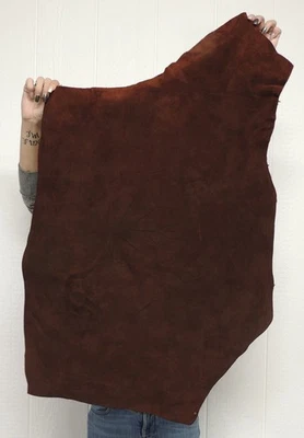 4-5 oz. WHISKEY BUFFALO BISON Leather Hide for Native Crafts Moccasins Pouches - Image 1 of 2