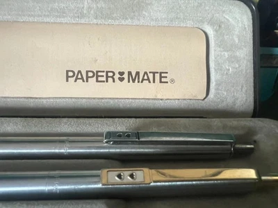 🔴Papermate Pens Sphere Metal Golden Set Scrivono Vintage - image 1 of 4