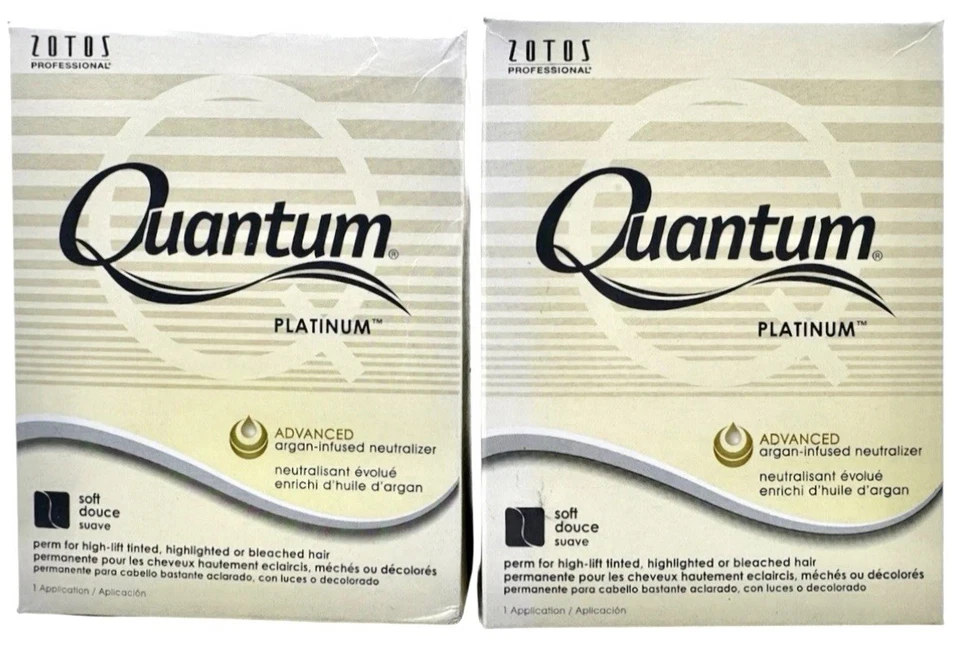 Набор из 2 Zotos Quantum Platinum Perm для тонированных отбеленных волос с высокой посадкой - Изображение 1 из 1