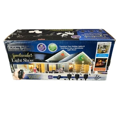 Holiday Brilliant Spectacular Light Show 0477657 3 Satellites 1 Remote 3 Stakes - Image 1 of 3