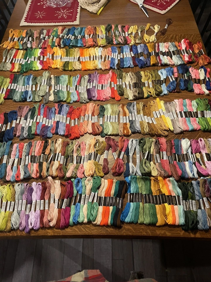 Embroidery Floss Thread Skeins 400+ Count, Assorted Colors - Image 1 of 4