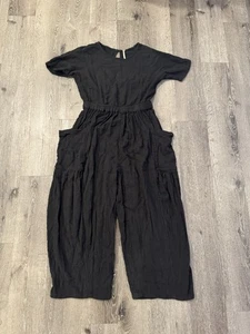 Free People One Piece Jumpsuit Womens Small Romper Happy To Be Here Wide Leg  - Picture 1 of 11