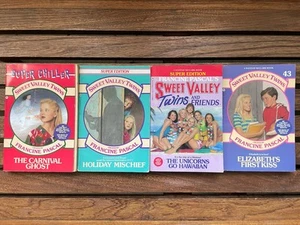 Sweet Valley Twins & With Friends Books includes The Carnival Ghost, The Unicorn - Picture 1 of 5