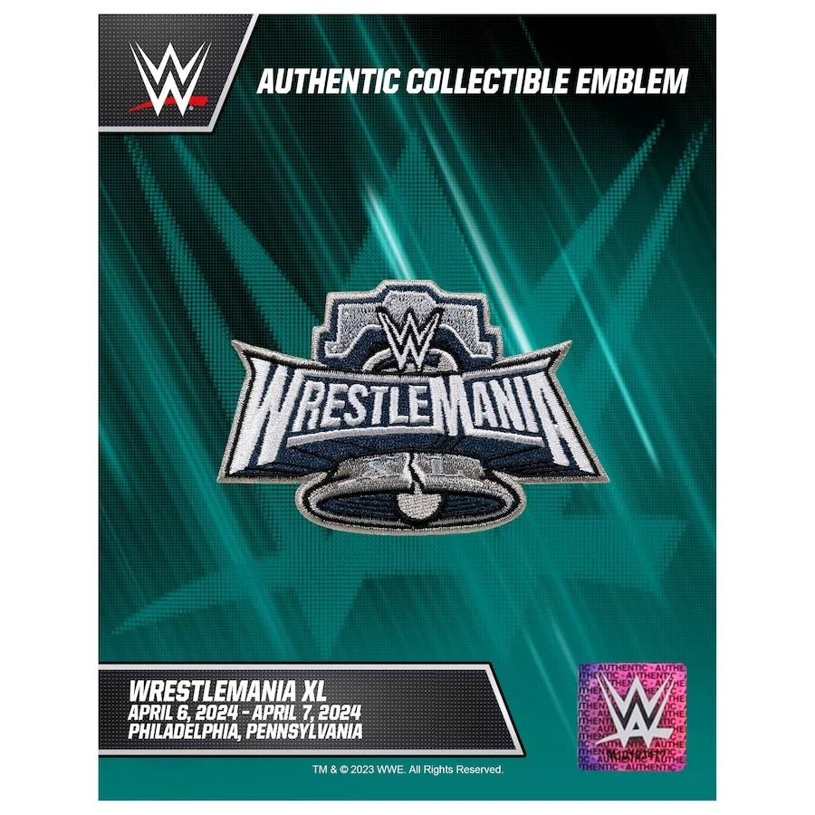 WWE Wrestlemania 40 Event Logo Patch - Image 1 of 1