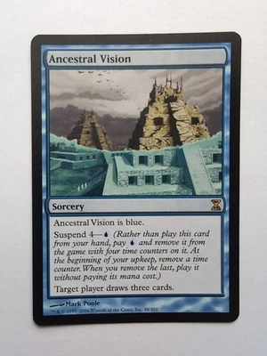 MTG Ancestral Vision (TSP) Time Spiral Regular Rare 48/301 - Image 1 of 2