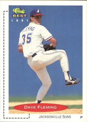Dave Fleming 1991 Classic Best #284 RC Jacksonville Suns AutographDen - Image 1 of 2