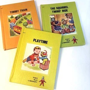Tiny Elf Library - Vintage Rand McNally 1968 - Playtime, Timmy Train & Squirrel - Picture 1 of 8