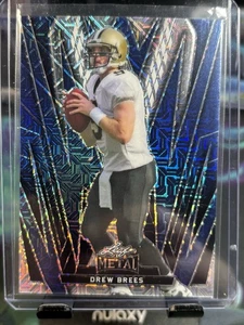 2024 Leaf Metal - Drew Brees #37 Blue Mojo /9 - Picture 1 of 2