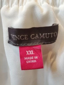 VINCE CAMUTO SIZE XXL GOLD IVORY TOP BLOUSE-NWT - Picture 1 of 8