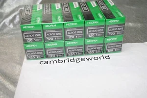 Fujifilm Fuji Neopan 100 Acros II schwarz & weiß 120 Rollen Film FRISCH 6/24 10 ROLLEN - Bild 1 von 2