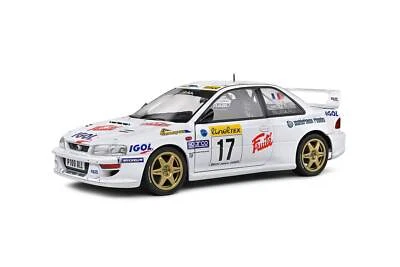 Solido 1999 Subaru Impreza 22b S5 WRC #17 Panizzi Rallye Monte Carlo White 1:18 - Image 1 of 4