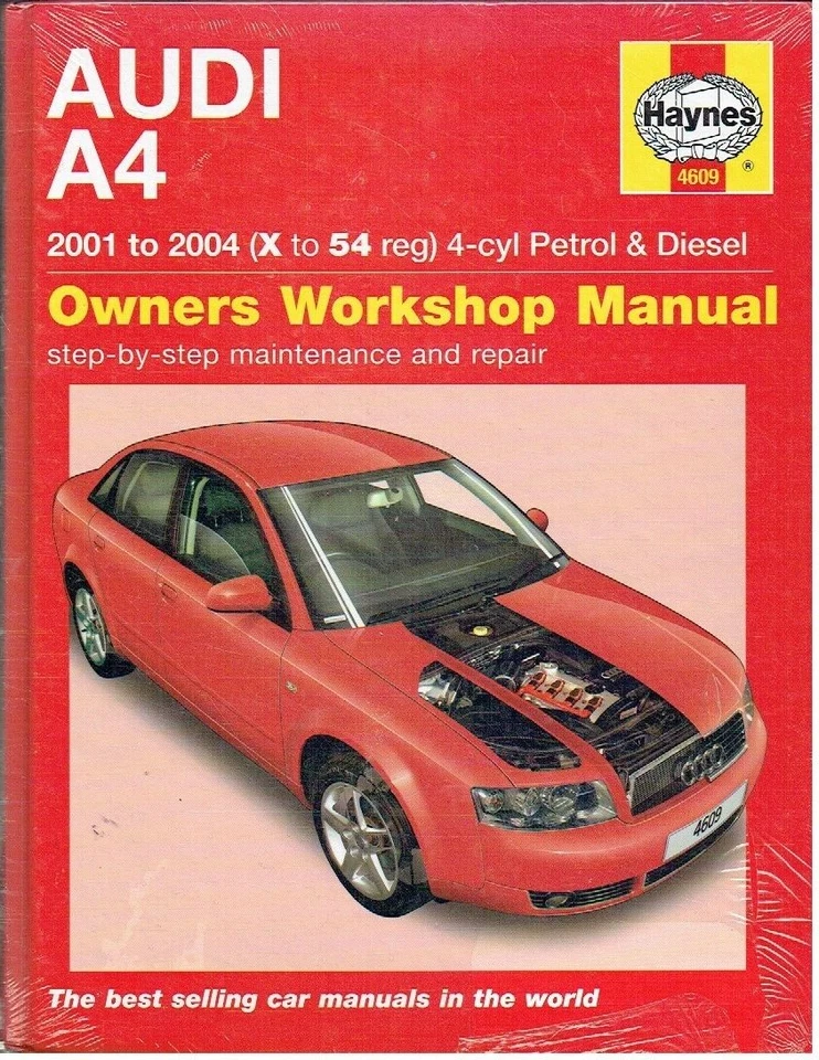 AUDI A4 B6 SERIE 1.8 2.0 PETROL & 1.9 DIESEL '01-04 REPAIR MANUAL *NEW HARDBACK* - Image 1 of 1