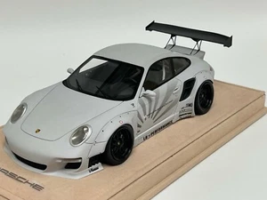 Modelos 1/18 AB Porsche 911 Liberty Walk blanco mate único n BBR o MR - Imagen 1 de 11