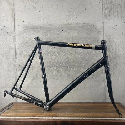 Vintage Cannondale Black Lightning Frame Set 60 cm USA 3.0 Series 700c 126 Tall - Image 1 of 4