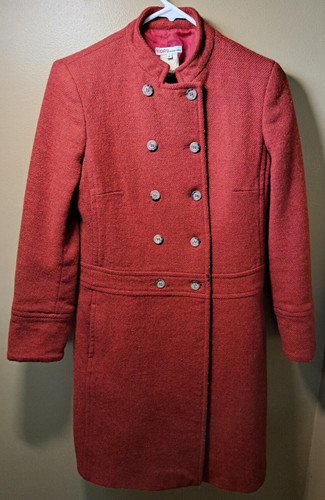 Giacca cappotto di lana lunga Michael Kors vintage taglia 4 doppio seno anni '80