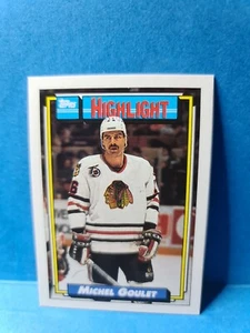 MICHEL GOULET🏆1992 Topps Picture Cards #347 "HIGHLIGHT" NHL HOCKEY Card🏆FREE P - Picture 1 of 2