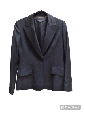 Anne Klein Blazer женщин размер 8 черный кнопка застежки с подкладкой - Изображение 1 из 4