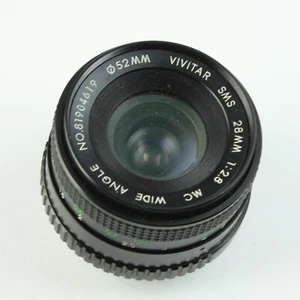 Vivitar - 28mm F/2.8 Multi-Coated Lens - Minolta MD Mount - For Parts/Repair - Picture 1 of 4