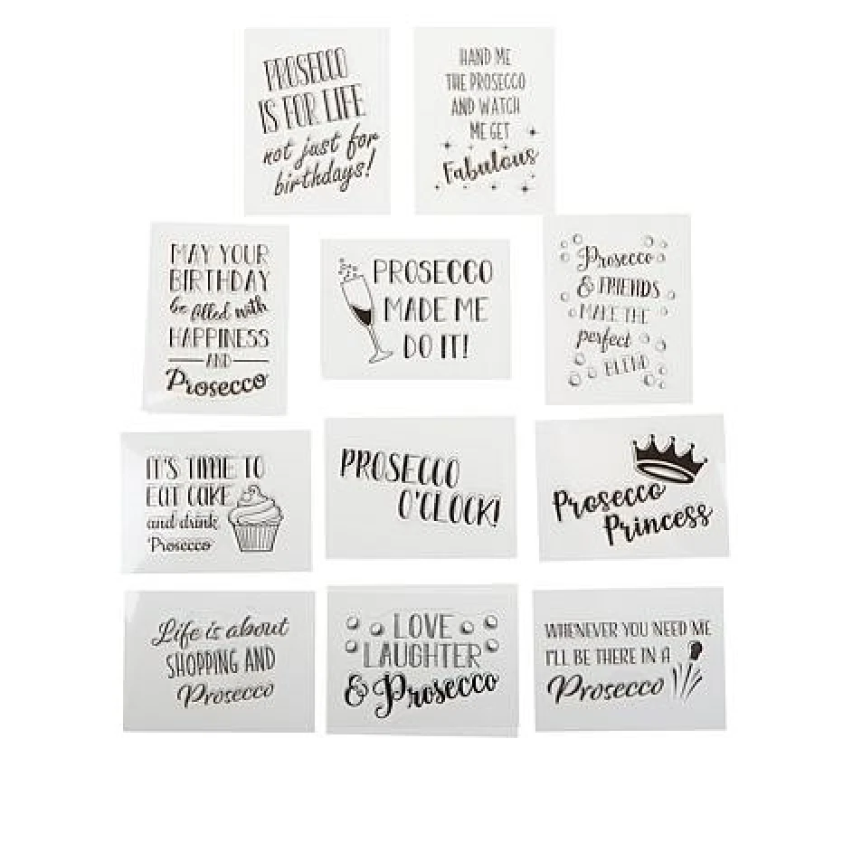 Crafters Companion - Quirky Prosecco - Unmounted Acrylic Stamps You Pick New - Image 1 of 1