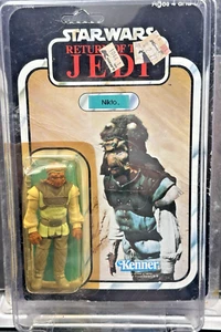 1983 Kenner Star Wars ROTJ Nikto MOC Unpunched 77-Back Vintage Figure Encased - Picture 1 of 4