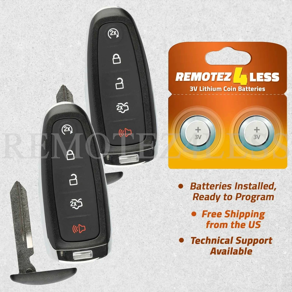 2 For 2013 2014 2015 2016 Ford C-MAX Flex Taurus Smart Prox Car Remote Key Fob - Image 1 of 1