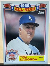 1990 Topps Baseball TOM LASORDA 1989 All-Star Game #1 Of 22 L.A. Dodgers