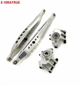 E-VIRATRUE 7075Alu Front Steering Knuckles&Rear Trailing Arms For RYFT RBX10 - Picture 1 of 5