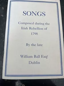 Rare Terry Moylan Ed., Ireland, England, Scotland: Songs composed 1798 Rebellion - Picture 1 of 5
