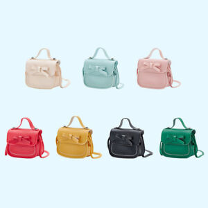 Girls Children's Handbag Single Shoulder Bag Cute Mini Bow Crossbody PU BAG