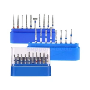 Kit frese diamantate dentali preparazione corona e ponte denti anteriori alta velocità - Foto 1 di 19