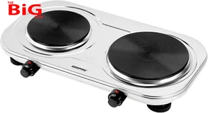 2500W Stainless Steel Double Hot Plate – Portable Electric Hob Double Burner wit - Picture 1 of 12
