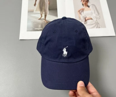 Polo Ralph Lauren Algodón Chino Ball Cap Correa Hebilla Ala Curvada Ajustable Foto 1 de 3