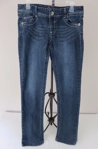 Women's Jeans Candie's Blue Denim Embroidered Pockets Size 9 - Picture 1 of 7