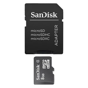 SanDisk 8GB micro SDHC + Adapter - Picture 1 of 1