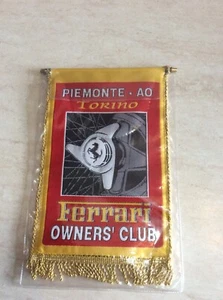 Rarissimo gagliardetto Ferrari Owner’s Club Ferrari Torino Aosta da collezione - Picture 1 of 2