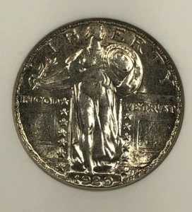 1929-S Standing Liberty Quarter. .25. ANACS MS62. Original. - Picture 1 of 5