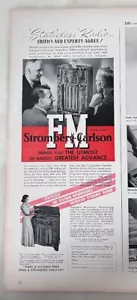 1940 magazine ad for Stromberg Carlson Radios - models 535-PS, 535-M Staticless - Picture 1 of 1