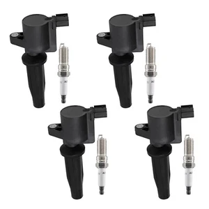 4pcs Ignition Coil and Spark Plug Kit For 2009-2019 Ford Transit Connect 2.5L L4 - Picture 1 of 7