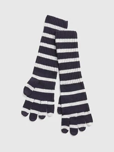 NEW GAP Cozy Merino Wool Stripe Smartphone Gloves Navy Stripe Iphone Touchscreen - Picture 1 of 1