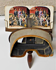 LOT DE 27 articles 1-Antique Keystone Co. MONARCH stéréoscope avec 26 images de visionneuse