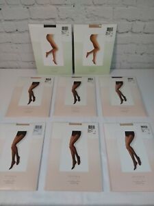 NEW lot of 8 SHIMERA EVERDAY SHEER CONTROL TOP / nude & black - size A 