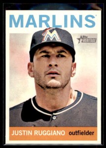 2013 Topps Heritage  Justin Ruggiano  #268 Miami Marlins