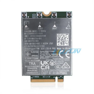 Foxconn T77W968 LTE Cat16 M.2 4G module for HP M01081-005 Snapdragon X20 M00754 - Image 1 of 4
