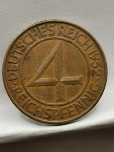 4 REICHSPFENNIG 1932 D MUNICH ALLEMAGNE / GERMANY - Picture 1 of 3