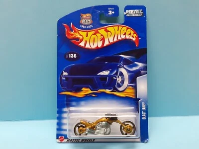 Hot Wheels - BLAST LANE Moto - 2003 Mainline - Collector 136 - Long card 1/64 - Photo 1/2