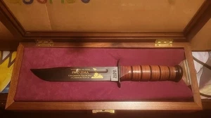 RARE Ka-Bar 60 Years Iwo Jima Uncommon Valor Was A Common Virtue - Picture 1 of 2