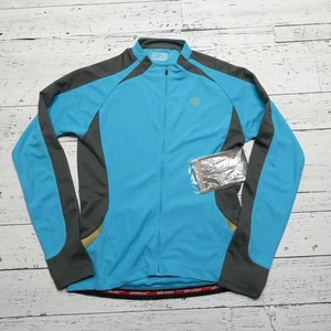 Bontrager Race WSD Long Sleeve Cycling Jersey Womens Large Full Zip Turquoise - Picture 1 of 12